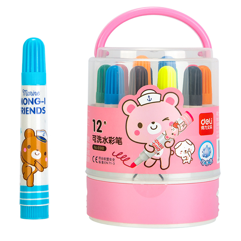 Marcadores Infantiles para Dibujo, 12 Colores