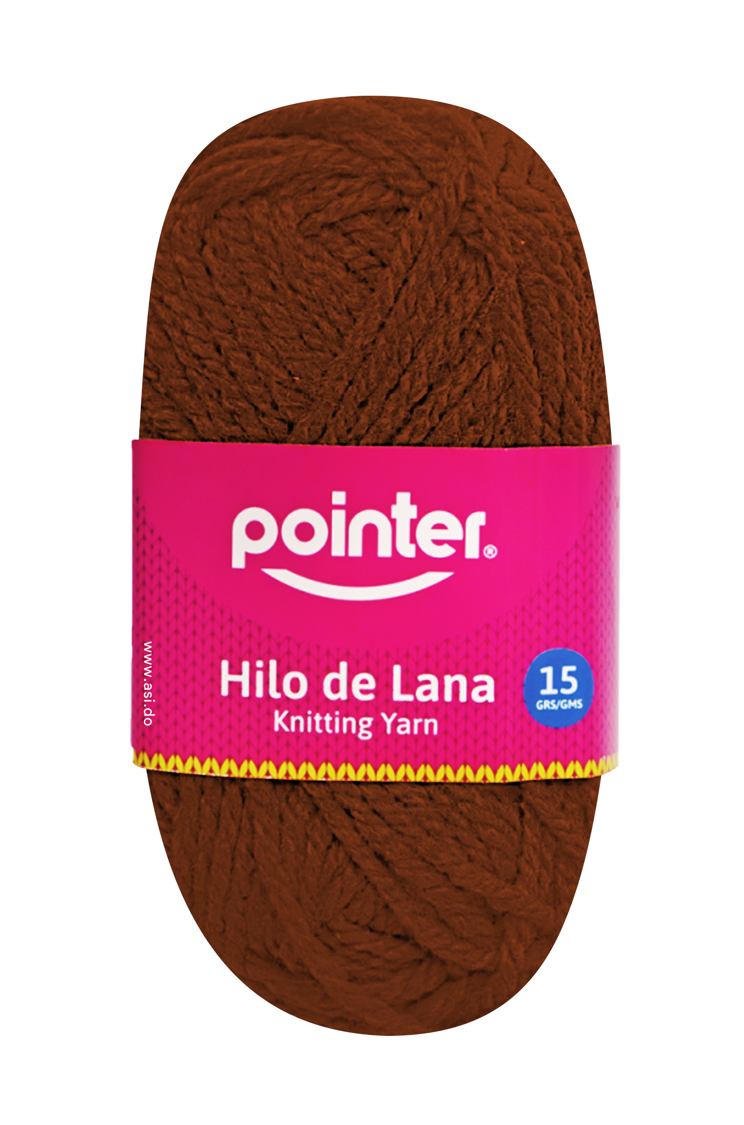Hilo de Lana Marrón, 15 grs