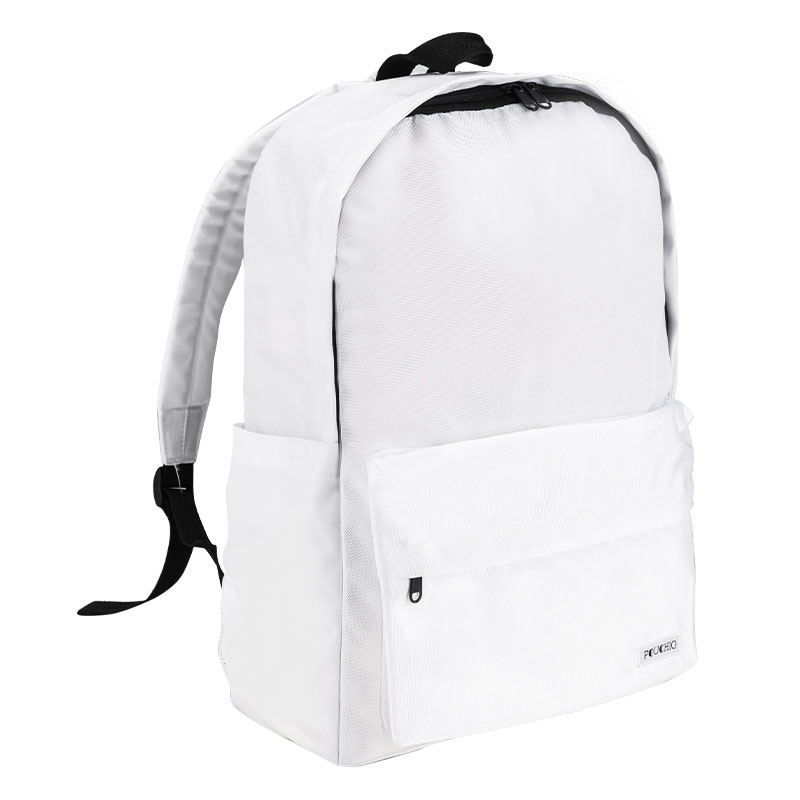 Mochila Escolar Clásica y Casual para Estudiantes, Blanca