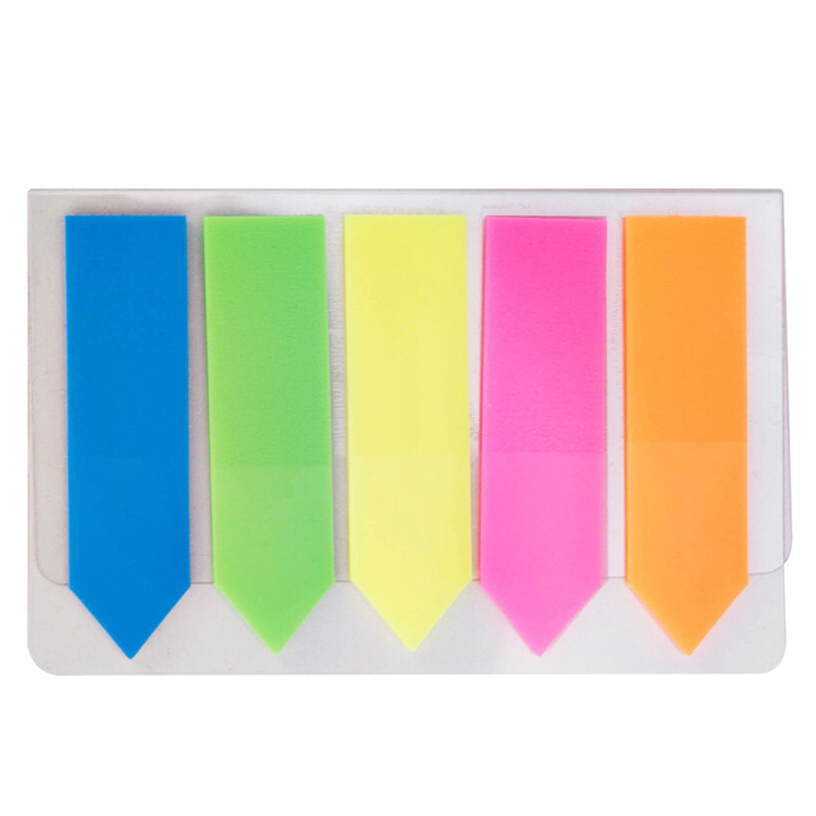 Nota Adhesiva (Post-it) Identificador Banderita, 5 Colores