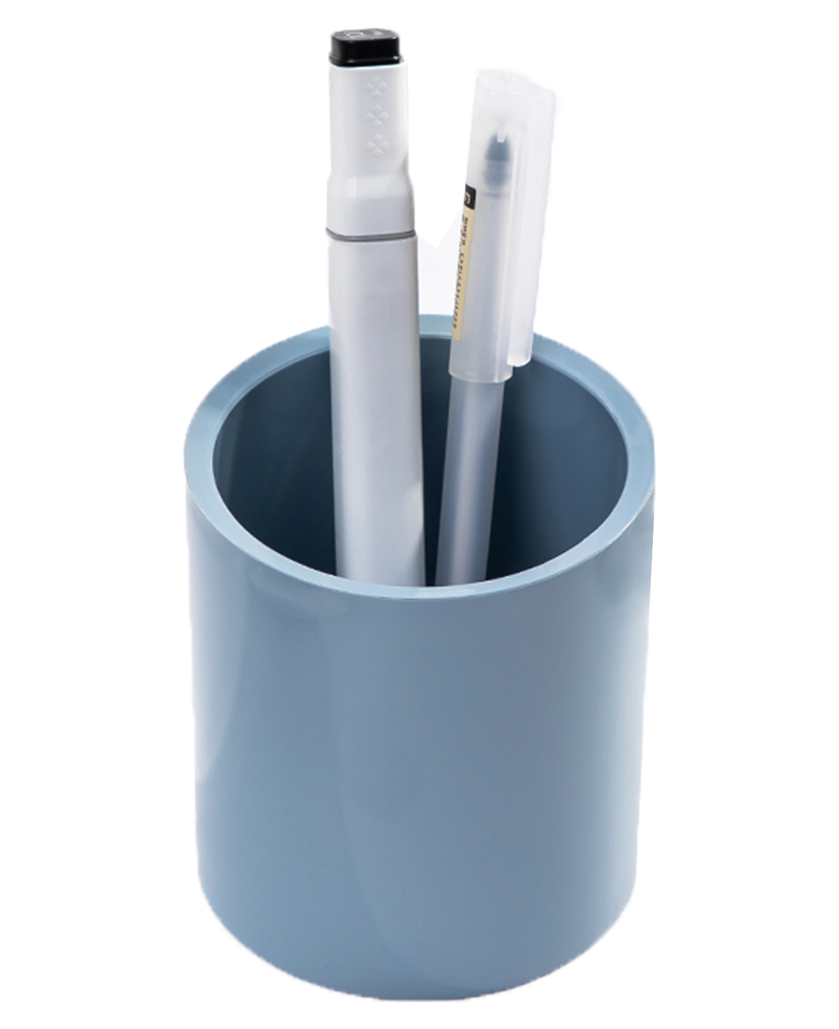 Porta Lápiz Circular de Estilo Minimalista, Azul Mate - Deli Nusign NS023
