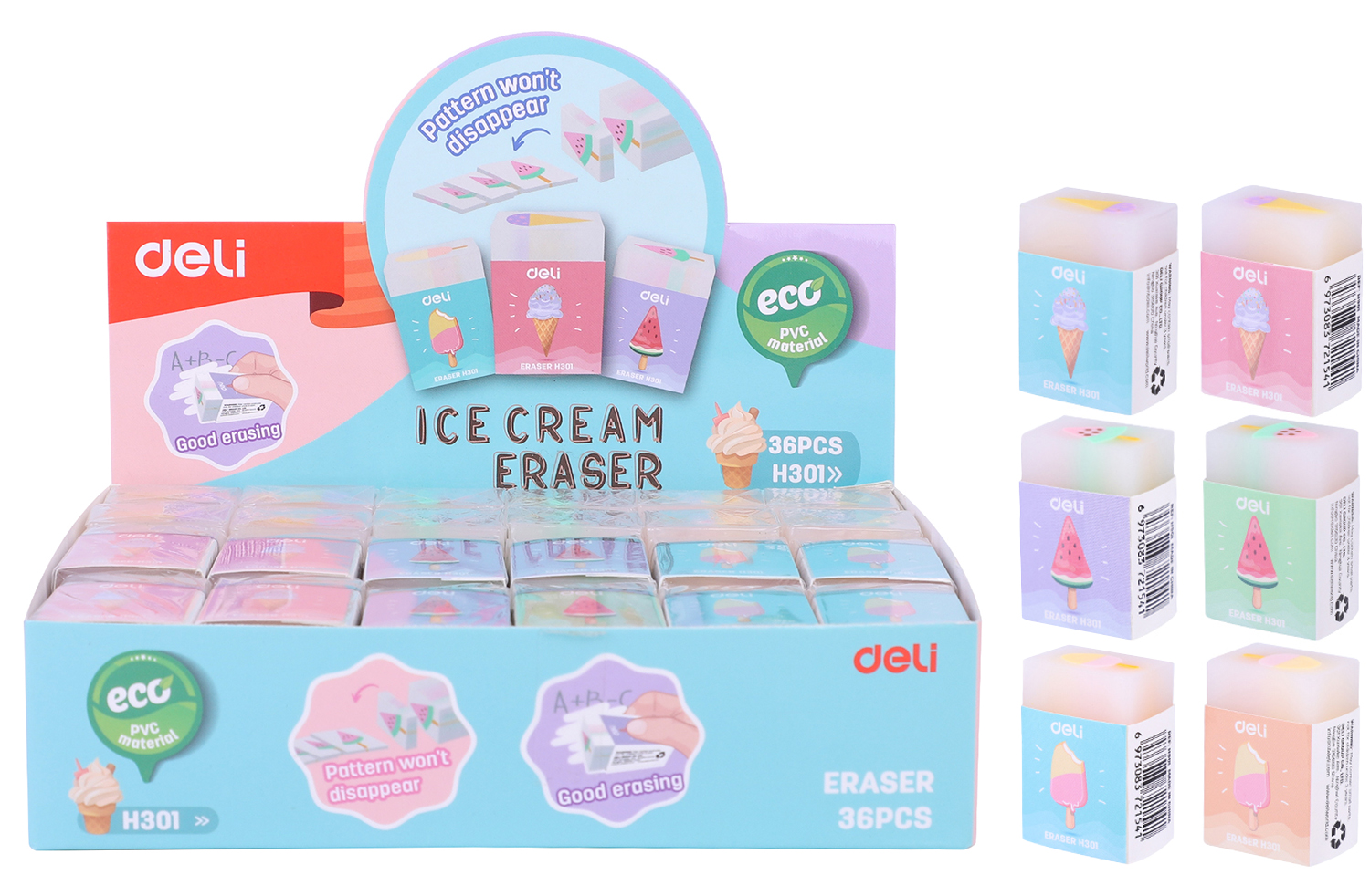 Goma de Borrar Deli Ice Cream (Helado)