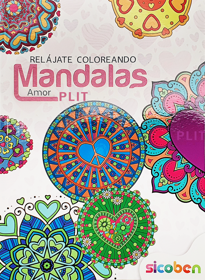 Libro de Mandalas para Colorear Dibujos de Amor - Sicoben 379349