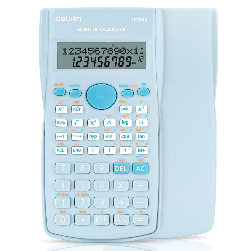 Calculadora Científica, 240 Funciones, Azul Claro