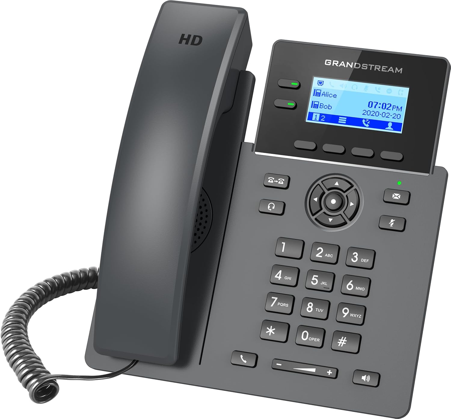 Teléfono IP Grandstream GRP2602P con 2 Líneas y 4 Teclas SIP Programables