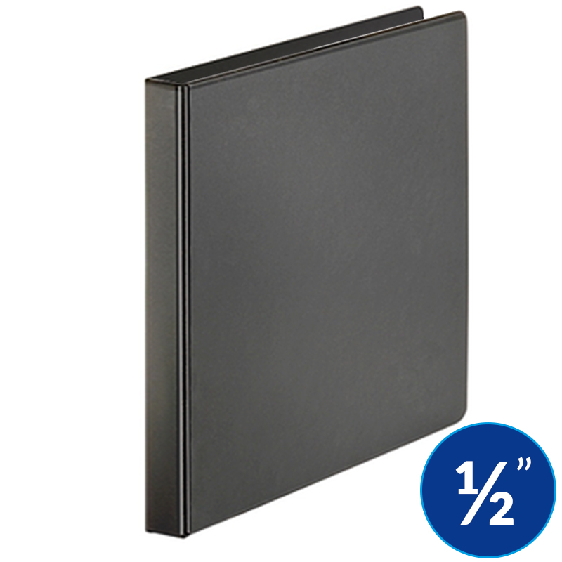 Carpeta de 0.5" (1/2") Pulgada con Cover, Negra
