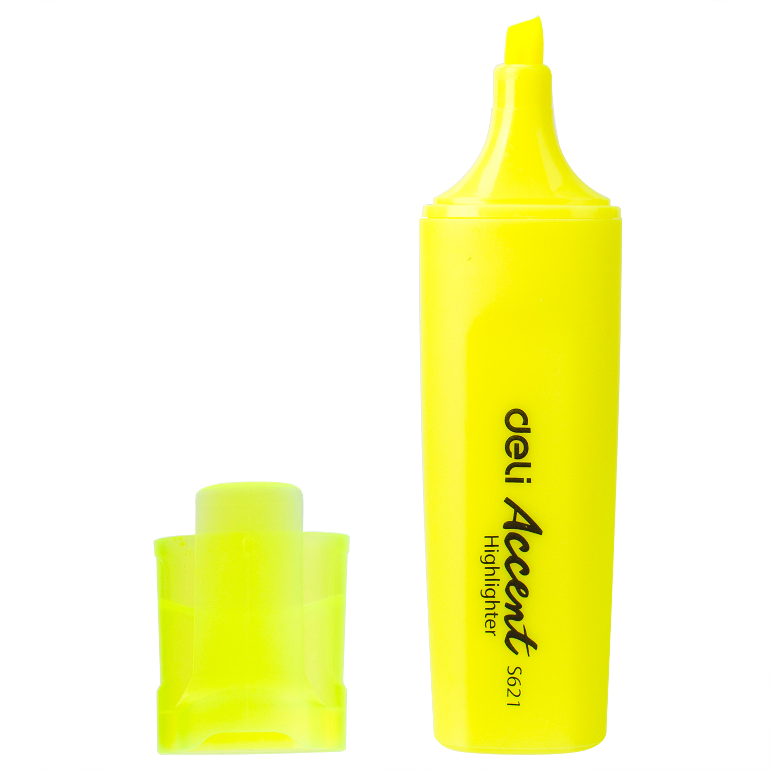 Resaltador Deli Accent S621,  Amarillo Neón
