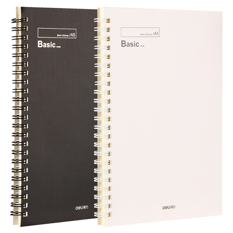 Libreta Rayada 6" x 9" en Espiral, 60 Hojas - Deli Basic LA560