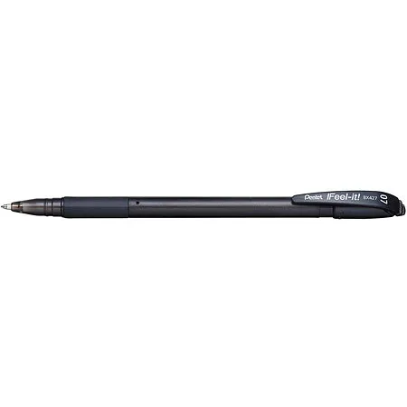Bolígrafo Negro Pentel Feel It, Punta 0.7 mm