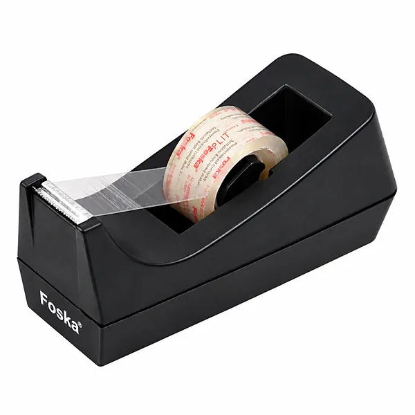 Dispensador de Cinta 3/4" para Escritorio Foska T20081, Negro