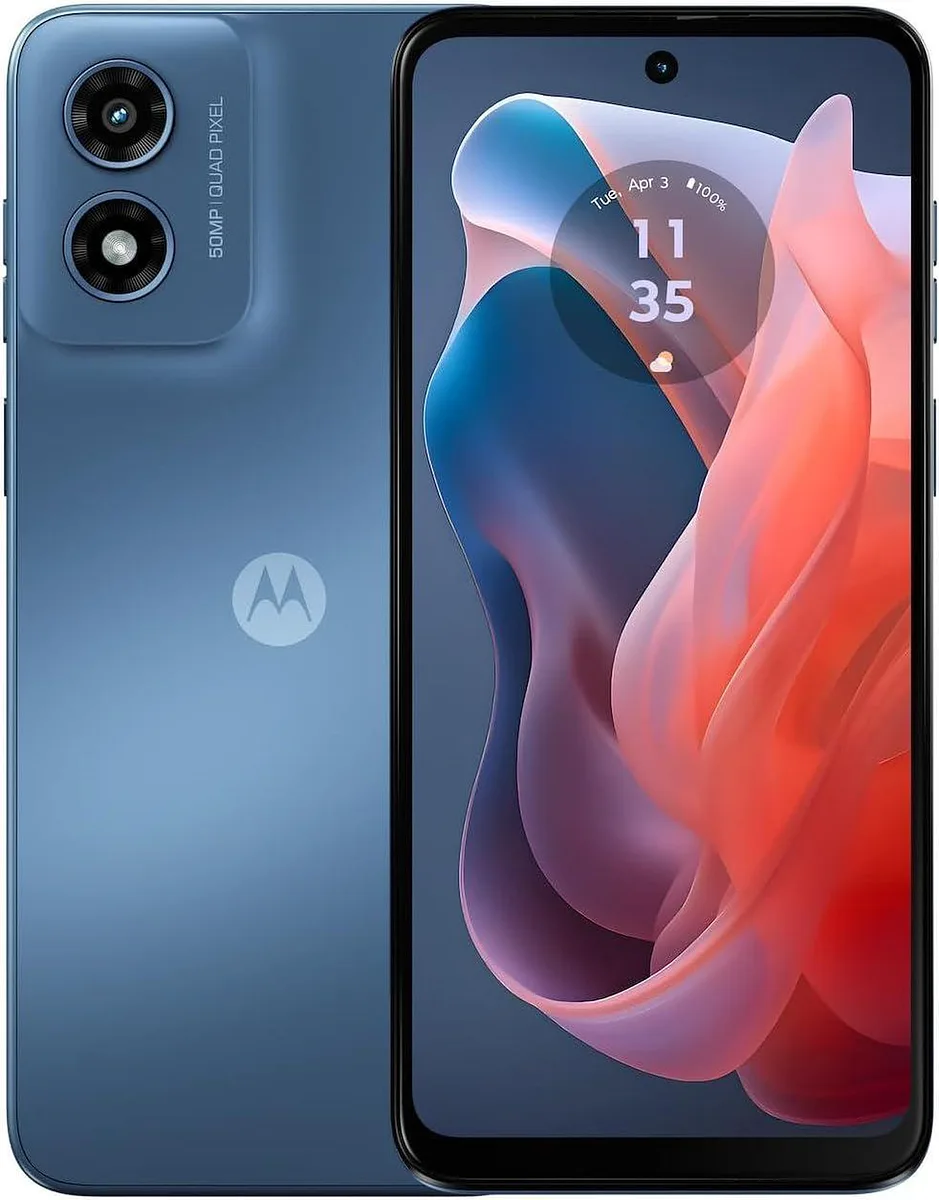 Celular Motorola Moto G Play 2024 con 4GB + 64GB, 50MP, Factory Unlocked, Azul